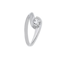 Anello Babila Milano Donna Forever in Oro bianco Diamante 0.10 Ct BBA19010C - BBA19010C